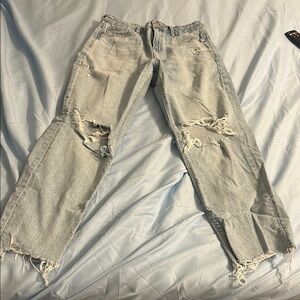 American Eagle Outfitters Light Blue Distressed Jeans